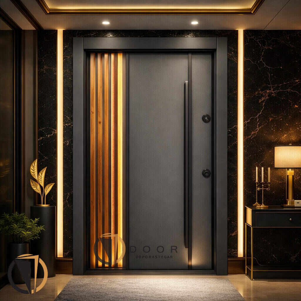 درب ضد سرقت مشکی براق